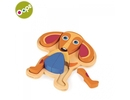 Oops Dog Koka attīsto&scaron;a puzle glabā&scaron;anas kastītē-rāmī (9 gab.) bērniem no 12m+ (26.5x4.6x26.6cm) Krāsaina 16002.22