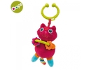 Oops Cat Piekaramā attīsto&scaron;a mīksta rotaļlieta-grabulis bērniem no 0m+ ar plastmasa elementiem (26.5x5x12cm) Krāsaina 11011.21