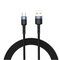 Tellur Data Cable USB to Type-C LED Nylon Braided 1.2m Black