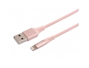 Tellur Data Cable Apple MFI Certified USB to Lightning Made with Kevlar 2.4A 1m Rose Gold