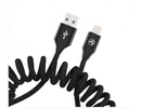 Tellur Data Cable Extendable USB to Lightning 3A 1.8m Black