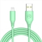 Tellur Silicone USB to Lightning Cable 3A 1m Green