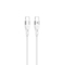Tellur Silicone Type-C to Type-C Cable PD60W 1m White