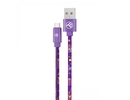 Tellur Graffiti USB to Type-C Cable 3A 1m Purple