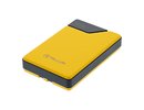 Tellur Power Bank 10000mAh, USB-C + Lightning cables built-in yellow