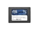 SSD|PATRIOT|P210|512GB|SATA 3.0|Write speed 430 MBytes/sec|Read speed 520 MBytes/sec|2,5"|TBW 240 TB|P210S512G25