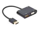 Gembird I/O ADAPTER HDMI TO HDMI/VGA/A-HDMIM-HDMIFVGAF-01