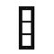 2N ENTRY PANEL 3MOD. FLUSH FRAME/BLACK/ IP VERSO 9155013B
