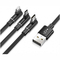 Baseus CABLE USB TO 3IN1 1.2M/BLACK CAMLT-WZ01
