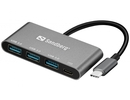 Sandberg 136-03 USB-C to 3xUSB 3.0 Hub + PD