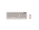 Tellur Green Wireless Keyboard and Mouse Nano Recever Creame