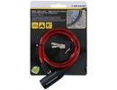 Dunlop cable lock 6mm*90cm, red