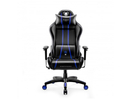 Diablo X-One 2.0 Normāla izmēra melns - zils ergonomisks krēsls