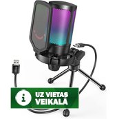 Fifine A6V Cardioid Wired Microphone with RGB USB