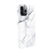 Evelatus iPhone 12 / 12 Pro Premium Silicone case Customized Print Apple Marble White