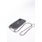 Evelatus iPhone 11 Silicone Transparent with Necklace TPU Strap Apple Silver