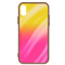 Evelatus Redmi Note 8 Pro Water Ripple Gradient Color Anti-Explosion Tempered Glass Case Xiaomi Gradient Yellow-Pink