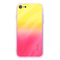 Evelatus iPhone 7/8/SE2020/SE2022 Water Ripple Full Color Electroplating Tempered Glass - Gradient Yellow-Pink