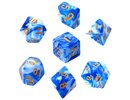 Rebel RPG Dice Set - Two Color - Blue and White