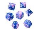 Rebel RPG Dice Set - Two Color - Blue and Pink