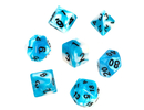 Rebel RPG Dice Set - Two Color - Blue and White