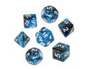 Rebel RPG Dice Set - Two Color - Black and Blue