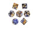 Rebel RPG Dice Set - Two Color - Orange and Blue