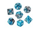 Rebel RPG Dice Set - Two Color - Steel and Blue