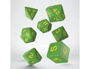 Q-workshop Classic RPG Runic Green & Yellow Dice Set