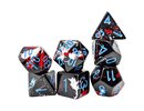 Chessex Brush Polyhedral Dark Side/blue 7-Die Set