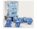 Chessex Brush Polyhedral Speckled Ocean Stone/white 7-Die Set