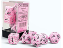 Chessex Brush Polyhedral Speckled Pink/black 7-Die Set