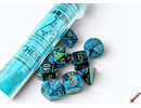 Chessex Gemini Green-Teal/Gold Lab Polyhedral 7-Die Set