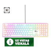 Royal kludge RK918 RGB white wired mechanical keyboard | 100%, Brown switches, US