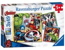 Ravensburger - Puzzle 3x49 Marvel Avengers