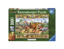 Ravensburger - Puzzle 100 Dinosaurs XXL