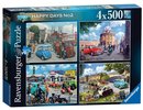 Ravensburger Ravenbsurger - Puzzle 4X500 Happy Days