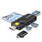 Axagon CARD READER USB-C+USB2.0 4SLOT/SMARTCARD CRE-SMP2A