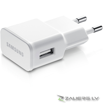 Samsung Galaxy i9300 S3 III/N7100 Note 2 II/i9500/i9505 S4 U90EWE (ETA-U90EWEGSTD) charger adapter white lādētājs