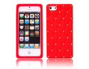Apple iPhone 5 Luxury Diamond Red Silicone Case Cover Bumper maks