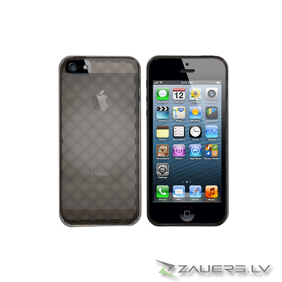 Apple iPhone 5 Stylish Gel Silicone Case cover Bumper Transparent maks silikona
