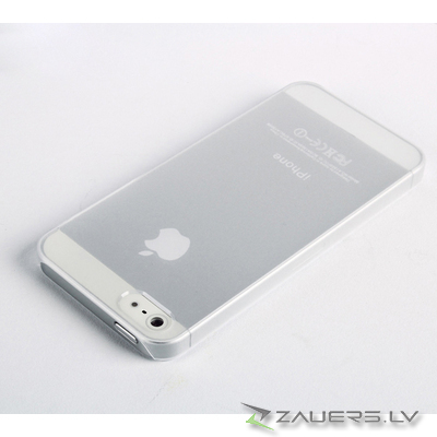 Apple iPhone 5 Ultra Thin Clear Snap on Silicone Case Cover Skin Back Case Cover maks vāciņš