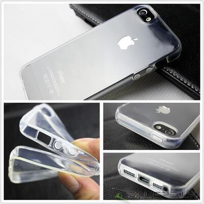 Apple iPhone 5 Silicone Soft Crystal Clear Back Case Bumper maks