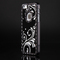 Apple iPhone 5 Luxury Diamond Floral Chrome Aluminum Crystal Back Case Cover Black maks