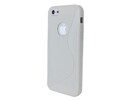 Apple iPhone 5 silicone back case cover S Line white maks