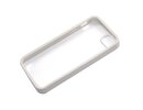 Apple iPhone 5 Clear Hard Coating Cover Back Case Bumper clear white maks