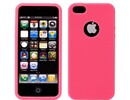 Apple iPhone 5 Hot Pink Silicone Case Cover Bumper Swirl maks
