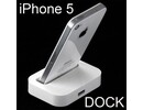 Apple iPhone 5 Dock Charger Desktop Data Sync Cradle Mount Docking Station stand lādētājs white 