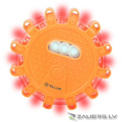 Tellur Basic LED Emergency Signal And Flashlight, 3 x AAA, Magnetic, Orange