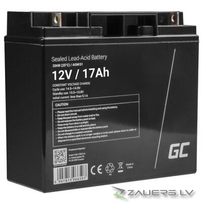 Green Cell AGM51 vehicle battery Sealed Lead Acid (VRLA) 17 Ah 12 V